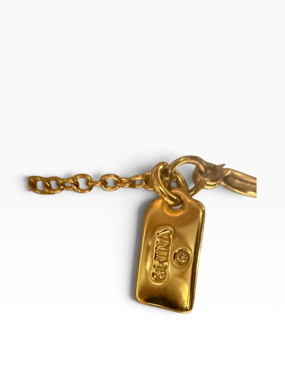 Coach Star Heart Rondell Necklace Gold Silver Crystal CY095
